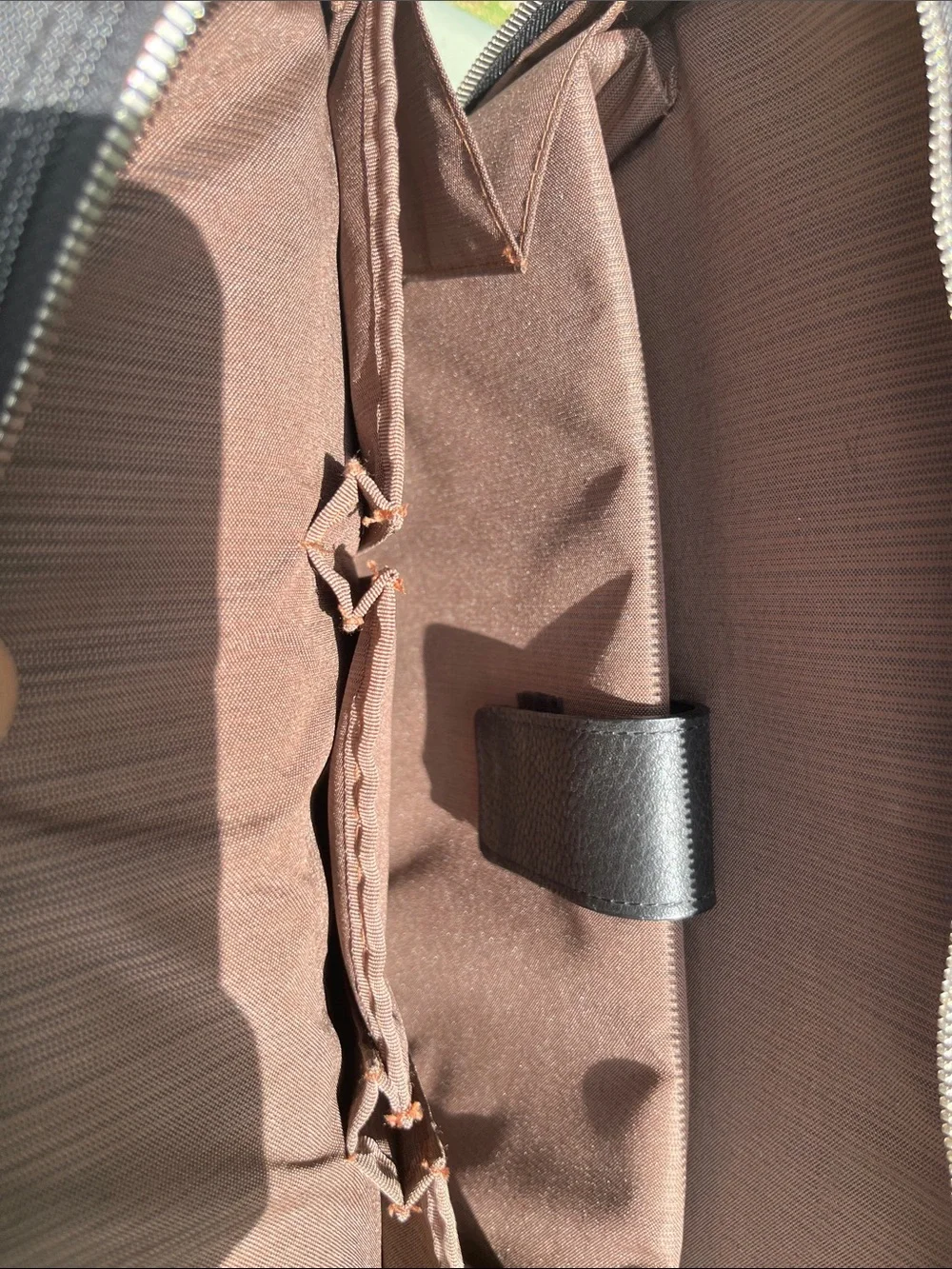 Cole Haan Black Laptop Briefcase with Leather Trim